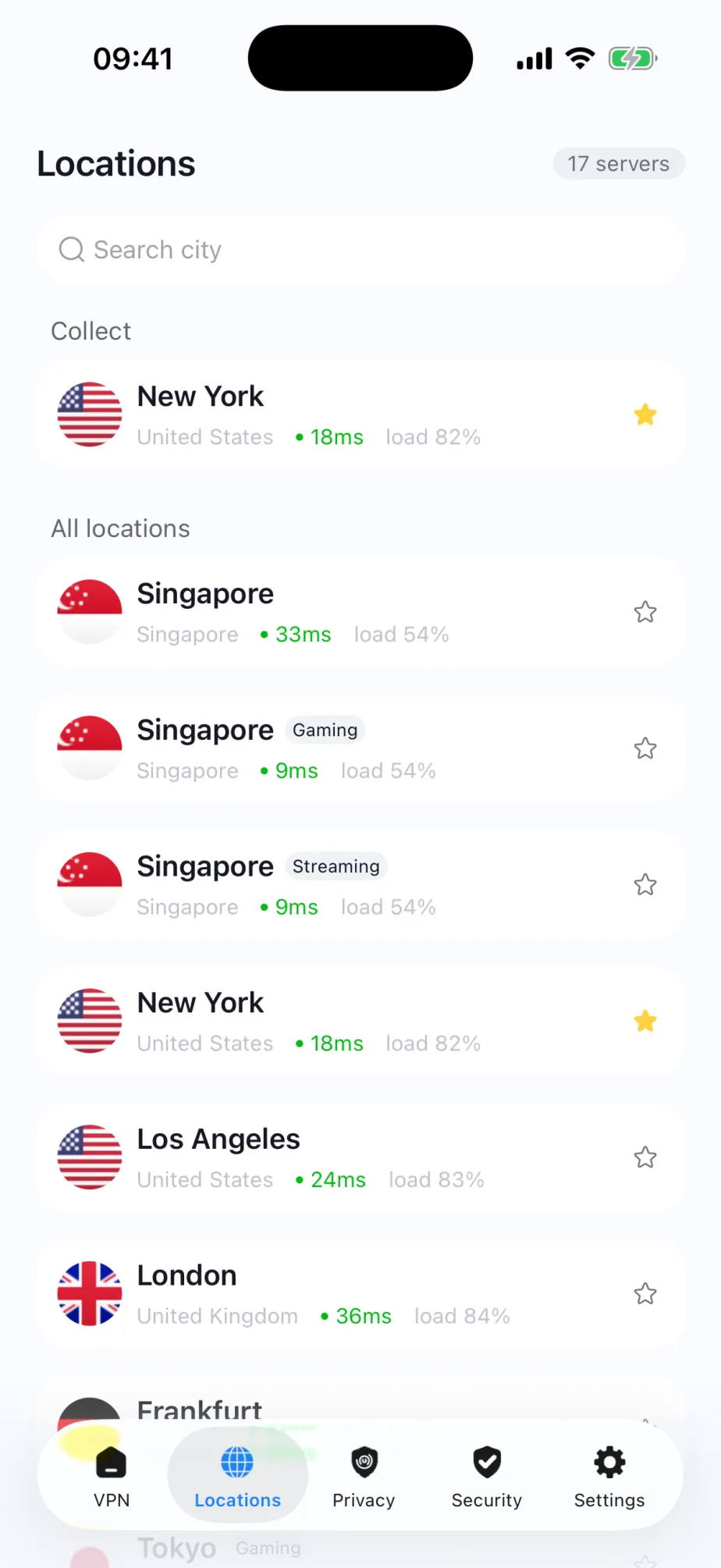 VPN locations